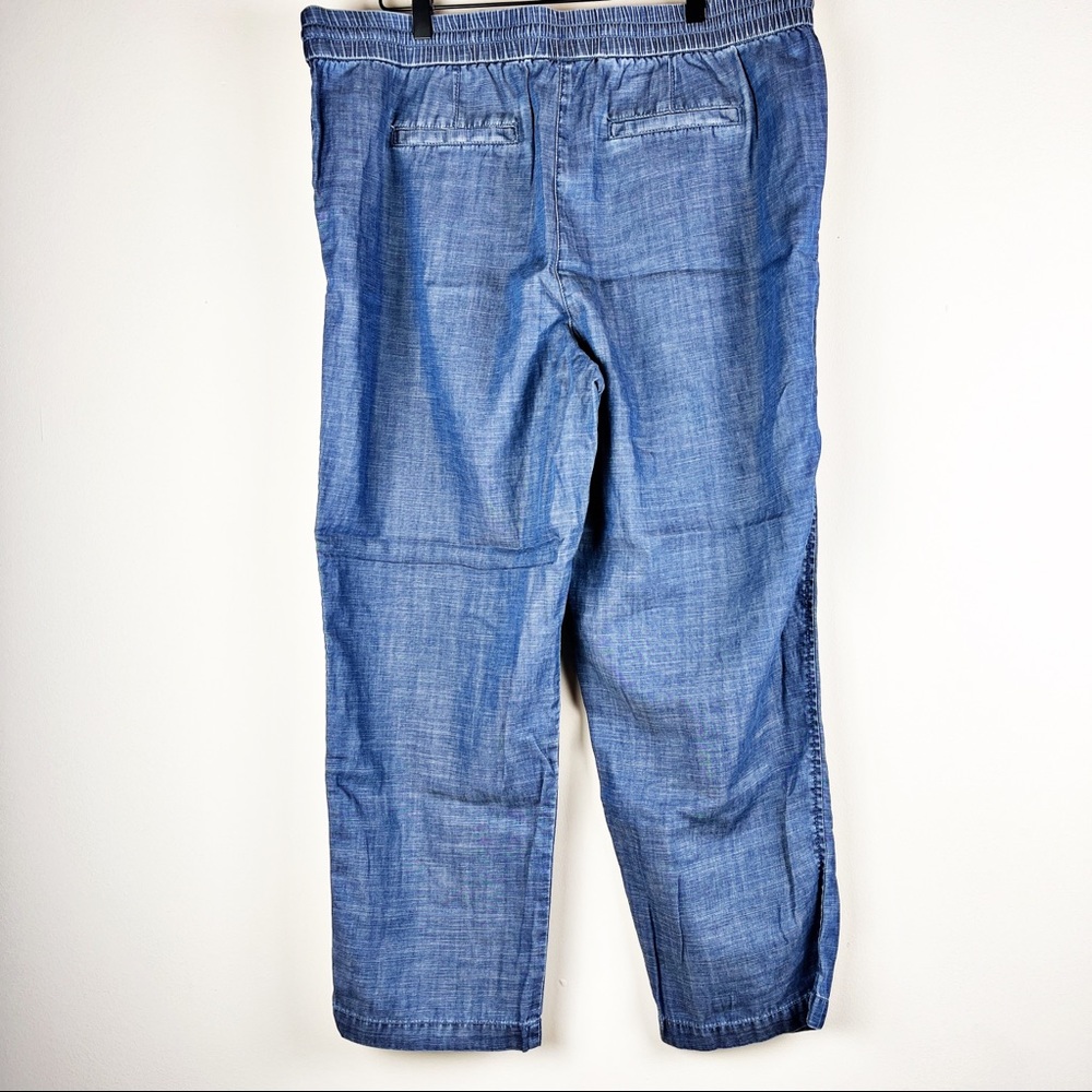 Talbots Drawstring Denim Pants 12 - Picture 2 of 2